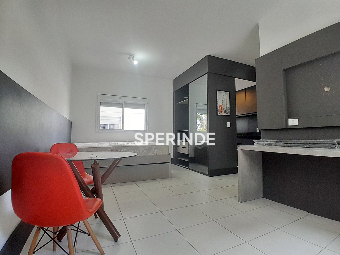 Apartamento para alugar com 35m², 1 quarto no bairro Menino Deus em Porto Alegre