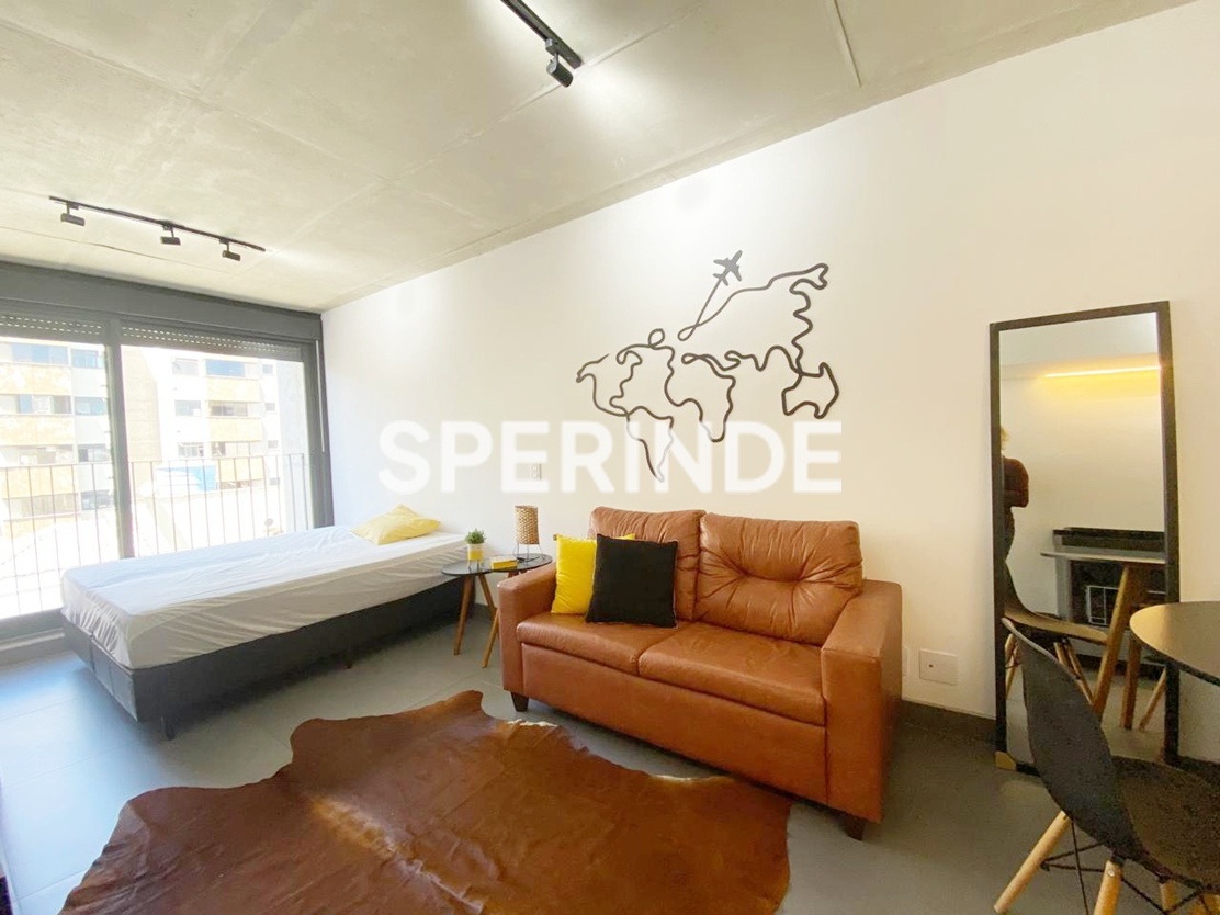 Studio para alugar com 34m², 1 quarto, 1 vaga no bairro Cidade Baixa em Porto Alegre