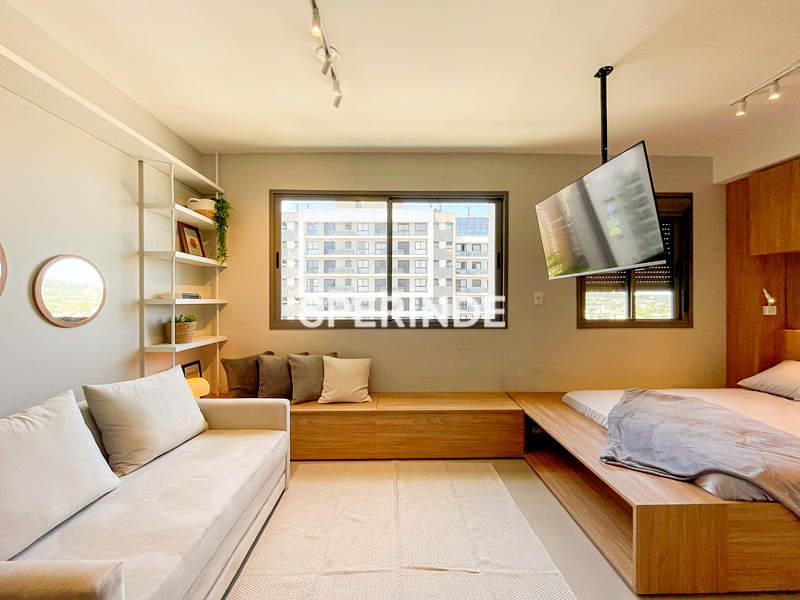 Apartamento para alugar com 30m², 1 quarto, 1 vaga no bairro Jardim do Salso em Porto Alegre