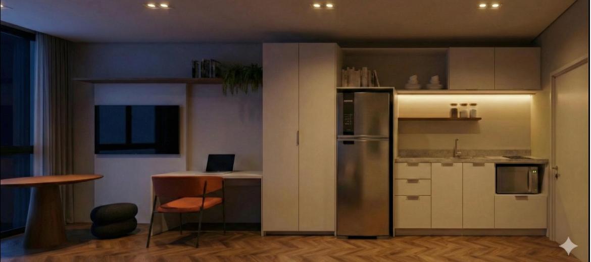Apartamento para alugar com 35m², 1 quarto, 1 vaga no bairro Moinhos de Vento em Porto Alegre